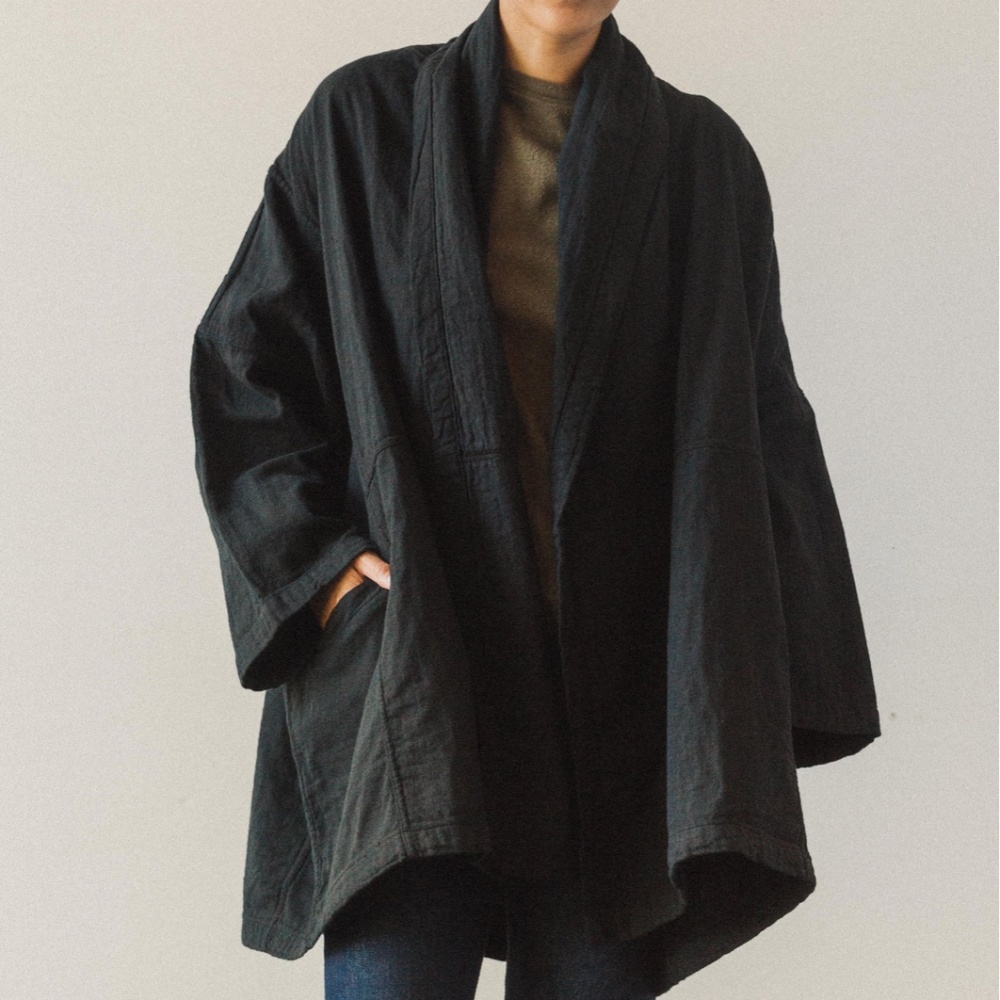 Atelier Delphine Haori Coat Black XS